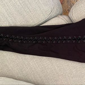 Full back leg laced leggings